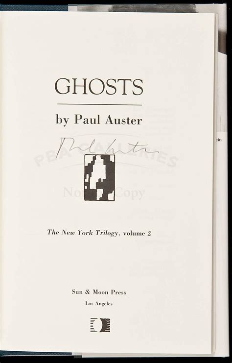 Paul Auster: Research and Buy First Editions, Limited Editions, Signed ...