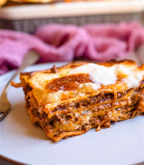 Lasagne al Forno (Italian Beef Lasagna) - Inside The Rustic Kitchen