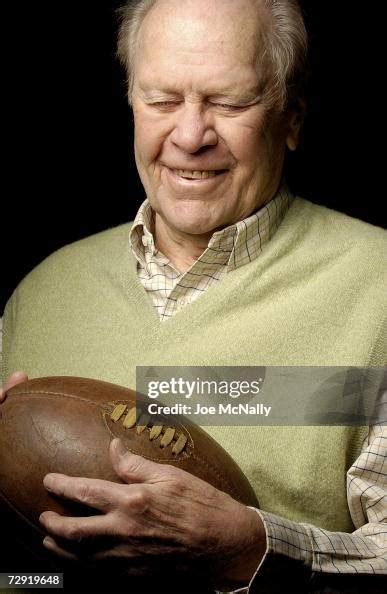 President Gerald Ford holds a 1930's-era football, the kind used... News Photo - Getty Images