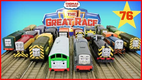 THOMAS AND FRIENDS THE GREAT RACE #76 | TRACKMASTER DIESEL ENGINES Thomas & Friends Toy Trains ...