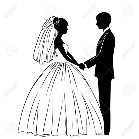 Wedding Couple Stock Vector Illustration And Royalty Free Wedding ...