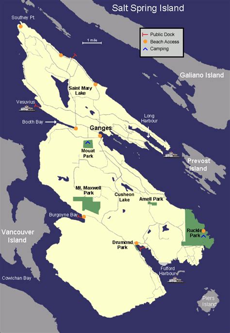 Salt Spring Island Map | The Gulf Islands Guide