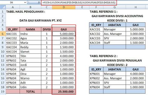 Rumus Excel If Bertingkat Vlookup - RUANG BACA