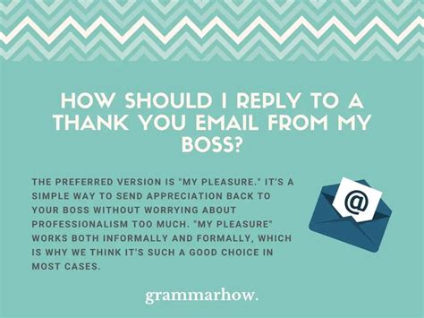 12 Best Replies To A Thank You Email From Your Boss