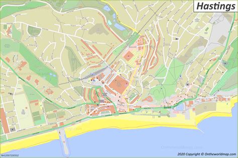 Detailed Map of Hastings - Ontheworldmap.com