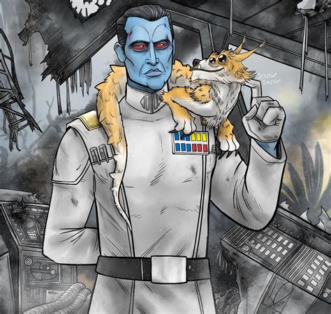 Grand Admiral Thrawn and a strange Ysalamiri : r/StarWars