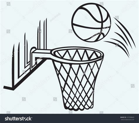 Basketball Line Drawing | Free download on ClipArtMag