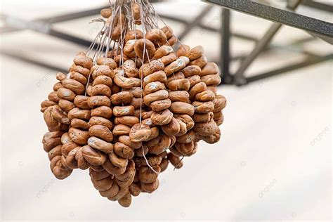 Traditional Russian Cookies A Collection Of Ringshaped Dried Treats Photo Background And Picture ...