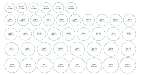 Ring Size Chart Printable A4