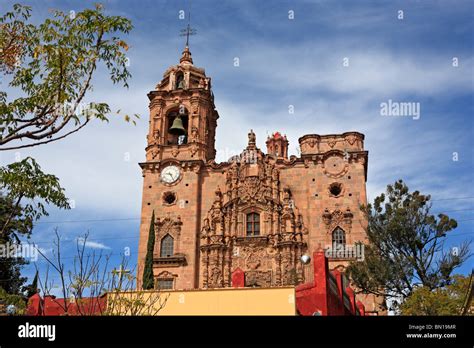 San Cayetano church (1788), Mineral de Valenciana, state Guanajuato ...