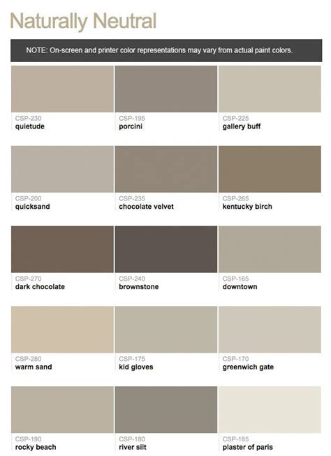 Paint colors benjamin moore taupe paints from hirshfields for taupe color chart designing ...