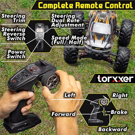 Buy Torxxer 1:16 Scale Brushless RC Truck - High Speed Hobby Grade RC ...