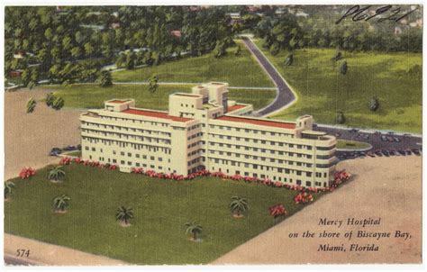 Mercy Hospital on the shore of Biscayne Bay, Miami, Florida - Digital Commonwealth