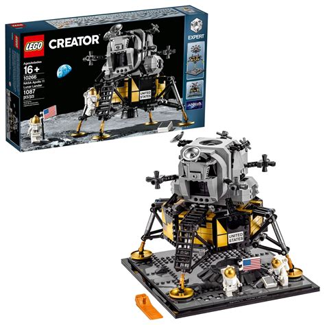 LEGO Creator Expert NASA Apollo 11 Lunar Lander 10266 Model Building ...