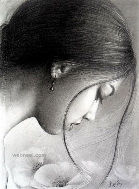 Charcoal Drawing Rukiye 3