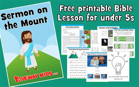 Sermon on the Mount - Bible lesson for kids - Trueway Kids