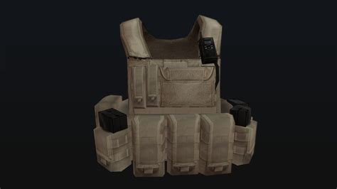 tactical ciras vest 3d model