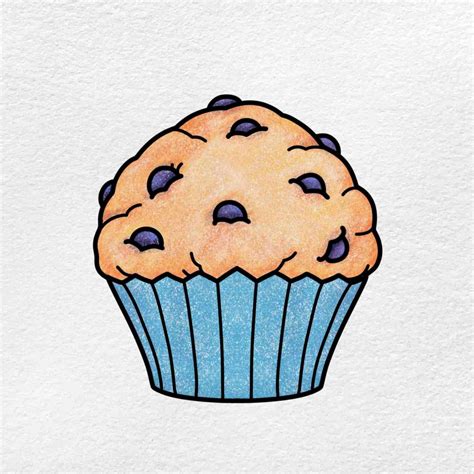 Muffin Drawing - HelloArtsy