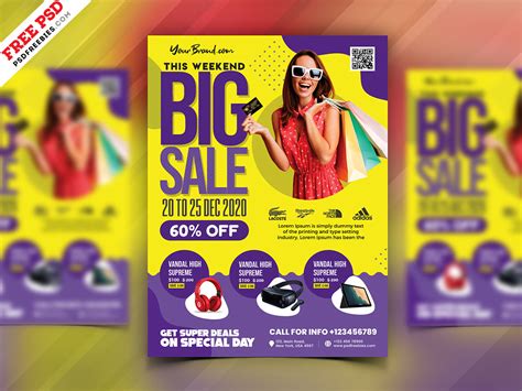 Colorful Big Sale Flyer PSD Template | PSDFreebies.com