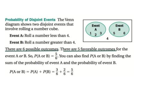 11.8 probabilities of disjoint and overlapping events