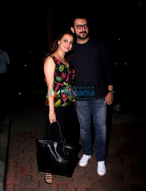 Dia Mirza snapped with her husband at Yauatcha in BKC | Parties & Events - Bollywood Hungama