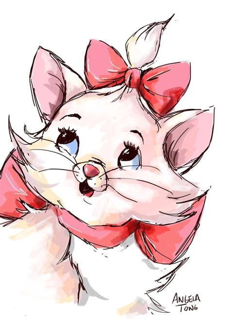 Marie from The Aristocats. | Disney drawings, Disney art, Aristocats