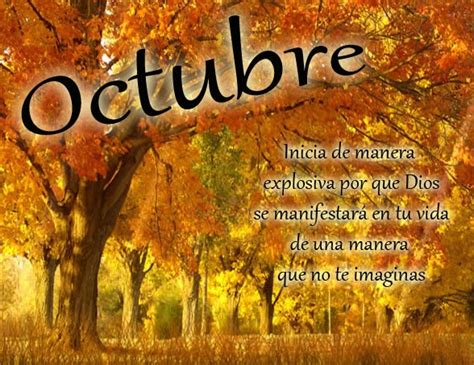 Carteles con la frase bienvenido octubre