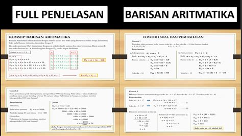 Barisan Aritmatika || Barisan dan Deret ||Full Penjelasan - YouTube