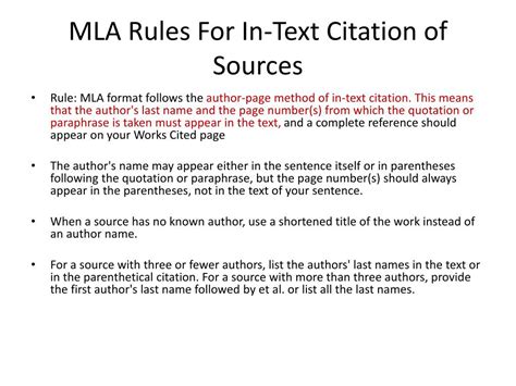 Mla In Text Citation No Page - Texte Préféré