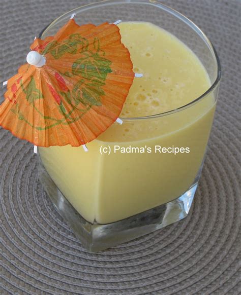 Padma's Recipes: MANGO MILK SHAKE