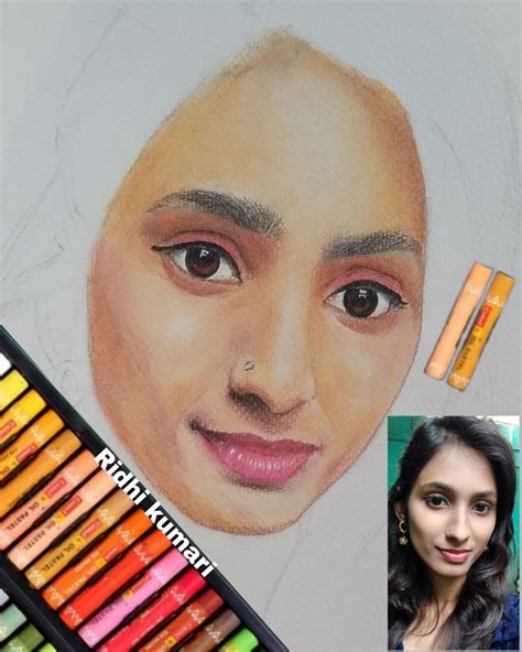 Self Portrait Drawing (My First Oil Pastal Drawing ) | Self portrait drawing, Portrait drawing ...