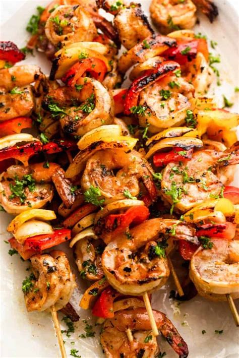 Marinated Grilled Shrimp Kabobs Recipe | Diethood