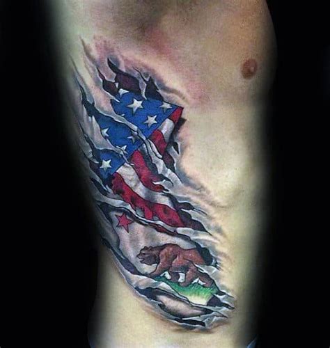80 California Bear Tattoo Designs For Men - Grizzly Ink Ideas