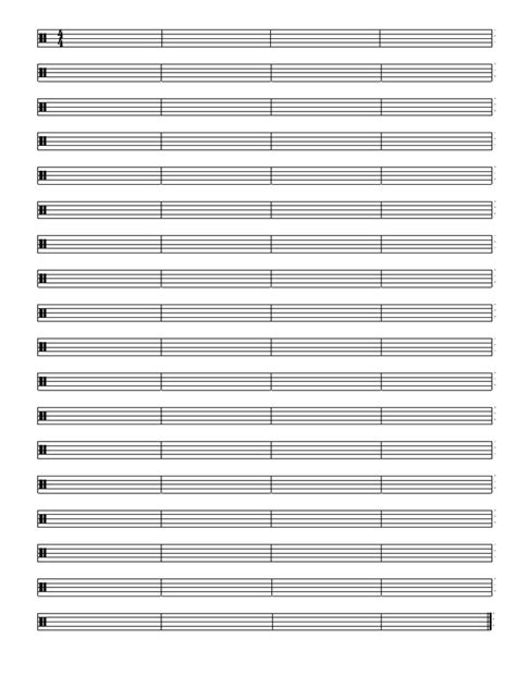 Blank Drum Sheet Music | PDF