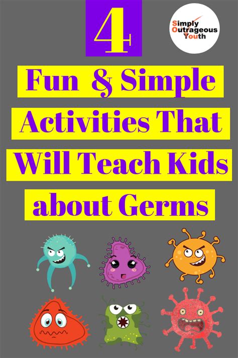 4 Fun & Simple Activities/Games That will Teach Kids about Germs