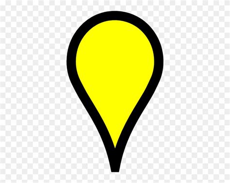 Google Map Pin - Yellow Google Map Pin - Free Transparent PNG Clipart ...