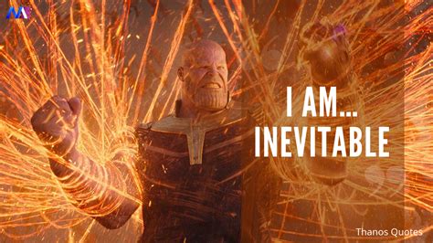 Thanos Quotes Endgame I Am Inevitable - ShortQuotes.cc