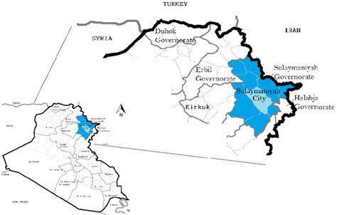 The Study Location Map (Sulaymaniyah City) | Download Scientific Diagram