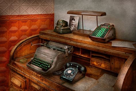 Accountant - Typewriter - The accountants office Photograph by Mike Savad - Fine Art America