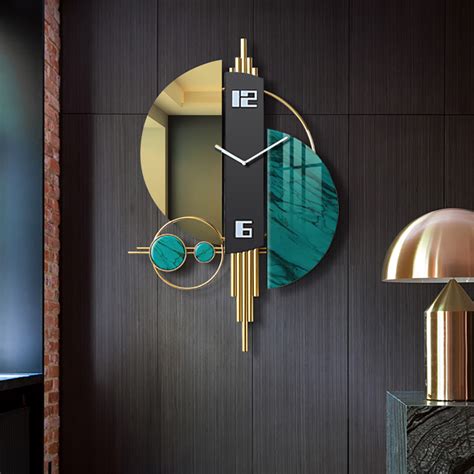Unique Creative Geometric Oversized Wall Clock 3D Iron Home Decor - Clocks - Homary US