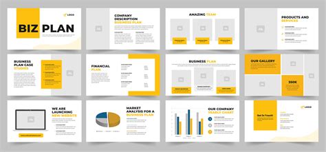 Business Plan Slides Template and Business Plan Keynote Template 34367207 Vector Art at Vecteezy