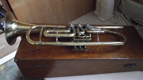 Antique German rotary valve trumpet made by Oskar Ullmann Instrumentmaker Leipzig | InstAppraisal
