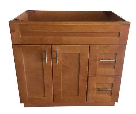 CSS Distributions New Maple Shaker Single-Sink Bathroom Vanity Base Cabinet 36" Wide x 21" Deep ...