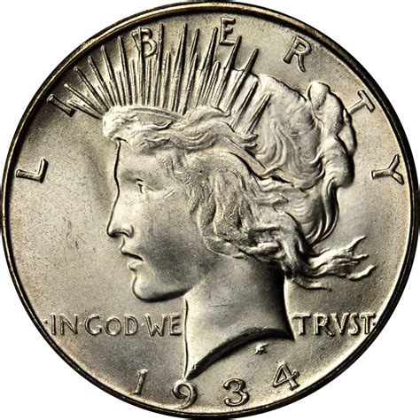 Value of 1934-S Silver Peace Dollar | Peace Dollar Buyer