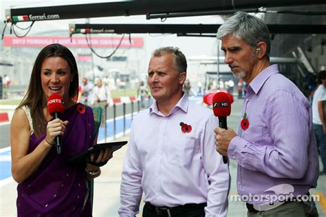 Natalie Pinkham, Sky Sports Presenter with Johnny Herbert, Sky Sports ...