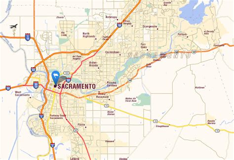 Sacramento, California Map