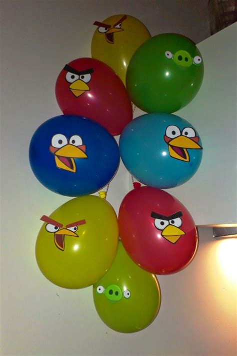 Angry Birds party balloons Cumpleaños Angry Birds, Angry Birds Party ...