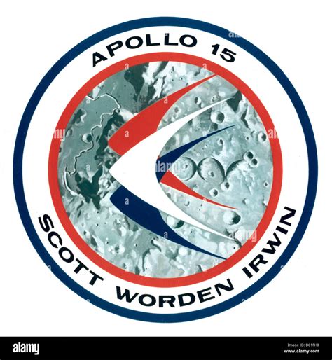 The Apollo 15 lunar mission insignia, 1971.Artist: NASA Stock Photo - Alamy