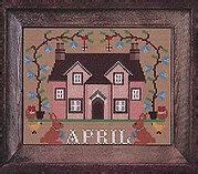 Twin Peak Primitives April - I'll be Home Mystery - Cross Stitch Pattern in 2021 | Primitive ...