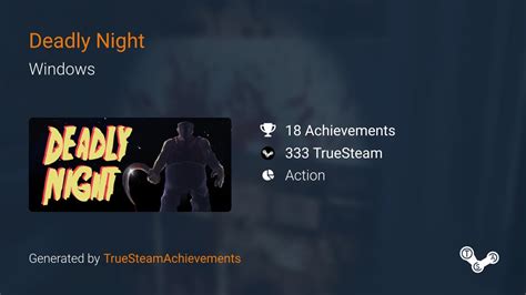 Deadly Night Achievements | TrueSteamAchievements